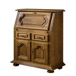 Secretaire Sylt Bruin - Deels massief hout - 88 x 111 x 47 cm