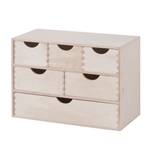 Sequim ladeblok Beige - Massief hout - 40 x 28 x 20 cm