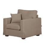 Fauteuil Alvito II geweven stof - Taupe