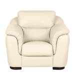 Fauteuil Alzira Cuir véritable Beige