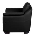 Fauteuil Alzira Cuir véritable noir