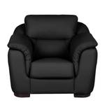 Fauteuil Alzira Cuir véritable noir