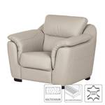 Fauteuil Alzira Cuir véritable taupe