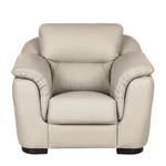 Fauteuil Alzira Cuir véritable taupe