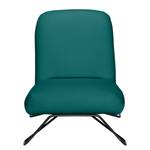 Fauteuil Amaroo Tissu structuré - Bleu pétrole