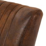 Fauteuil rétro Americano Microfibre marron