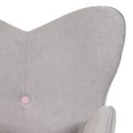 Fauteuil Ameson Tissu - Gris / Rose