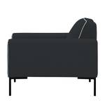 Fauteuil Ampio Duo Tissu Tissu Floreana : Anthracite - Noir