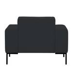 Fauteuil Ampio Duo Tissu Tissu Floreana : Anthracite - Noir