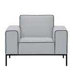 Fauteuil Ampio Duo Tissu Tissu Floreana : Gris clair - Noir