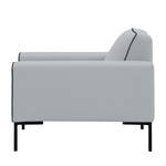 Fauteuil Ampio Duo Tissu Tissu Floreana : Gris clair - Noir