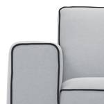 Fauteuil Ampio Duo Tissu Tissu Floreana : Gris clair - Noir