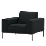 Fauteuil Ampio geweven stof Stof Floreana: Antraciet - Grijs