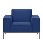 Fauteuil Ampio geweven stof Stof Floreana: Donkerblauw II - Grijs