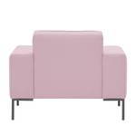 Fauteuil Ampio geweven stof Stof Floreana: Roze - Grijs