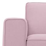 Fauteuil Ampio geweven stof Stof Floreana: Roze - Zwart