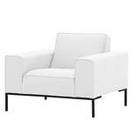 Fauteuil Ampio Tissu Tissu Floreana : Blanc - Noir