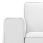 Fauteuil Ampio Tissu Tissu Floreana : Blanc - Noir