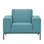 Fauteuil Ampio Tissu Tissu Naya : Turquoise - Noir