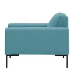 Fauteuil Ampio geweven stof Stof Naya: Turquoise - Zwart