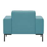 Fauteuil Ampio Tissu Tissu Naya : Turquoise - Noir