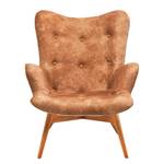 Fauteuil Angels Wings Leather Allium Cuir véritable Marron