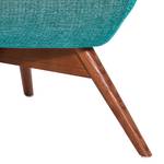 Fauteuil Angels Wings Rhythm structuurstof - Turquoise