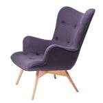 Loungestoel Kilkee stof grijs/blauw