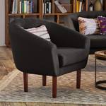 Fauteuil Anna I Tissu - Marron gris