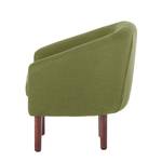 Fauteuil Anna I geweven stof - Olijfgroen