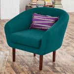 Fauteuil Anna I Tissu - Bleu pétrole