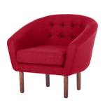 Fauteuil Anna I geweven stof - Rood