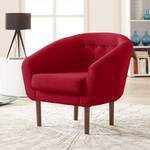 Fauteuil Anna I geweven stof - Rood