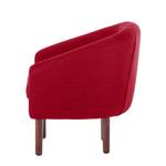 Fauteuil Anna I geweven stof - Rood