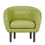 Fauteuil Anna Tissu - Tissu Meda : Vert olive