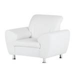 Fauteuil Aras Cuir synthétique - Blanc