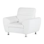 Fauteuil Aras Cuir synthétique - Blanc