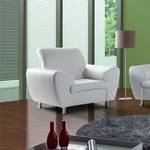 Fauteuil Aras Cuir synthétique - Blanc