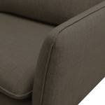 Fauteuil Argoon geweven stof - Bruingrijs