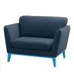 Fauteuil Argoon Tissu - Pieds : bleu - Bleu foncé