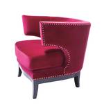 Fauteuil Art Deco velours - fuchsia