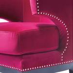 Sessel Art Deco Samt Fuchsia