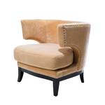 Fauteuil Art Deco velours - beige