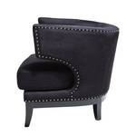 Sessel Art Deco Veloursamt Schwarz