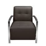 Fauteuil Gifford I Cuir véritable - Mocca