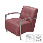 Fauteuil Gifford I Cuir véritable - Rouge