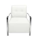 Fauteuil Gifford I Cuir véritable - Blanc