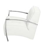 Fauteuil Gifford I Cuir véritable - Blanc