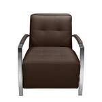 Fauteuil Arya Imitation cuir - Marron café