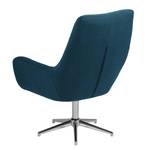 Fauteuil Atina geweven stof - Jeansblauw